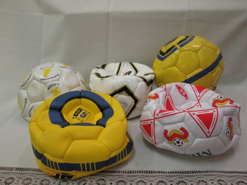 Assorted sports balls colors may va...
