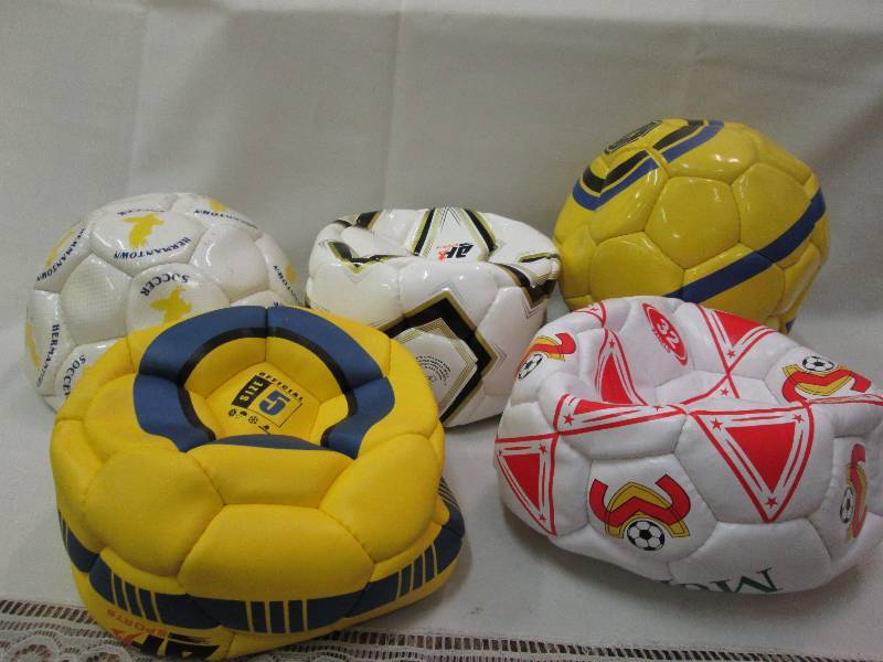 Assorted sports balls colors may va...