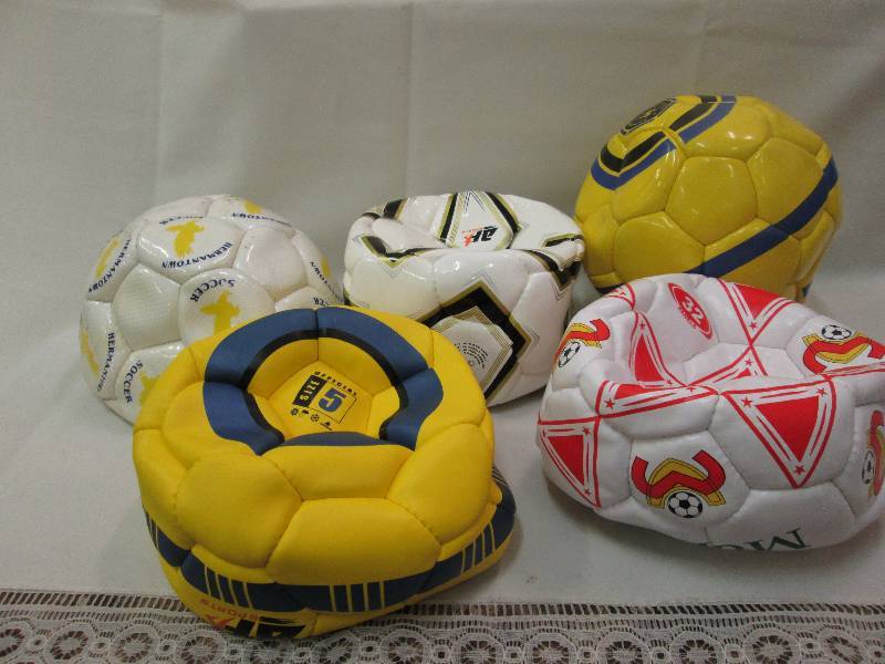 Assorted sports balls colors may va...