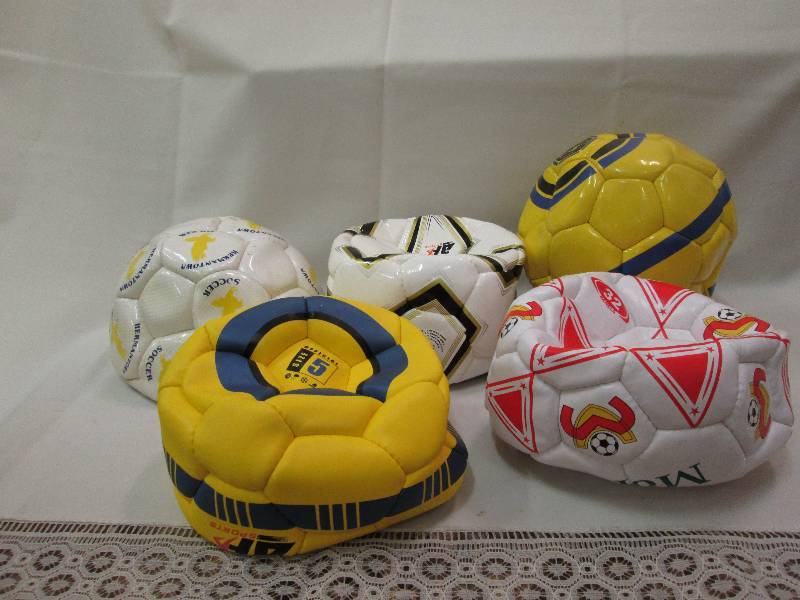 Assorted sports balls colors may va...