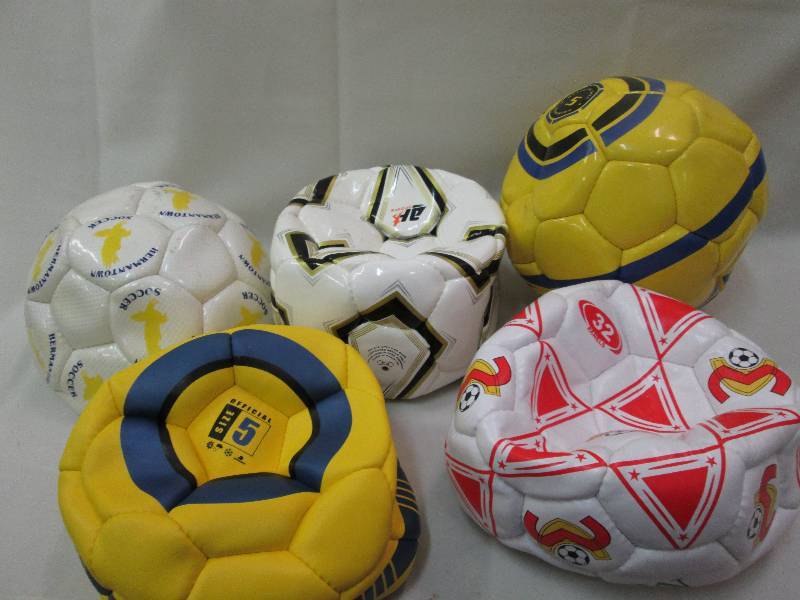 Assorted sports balls colors may va...