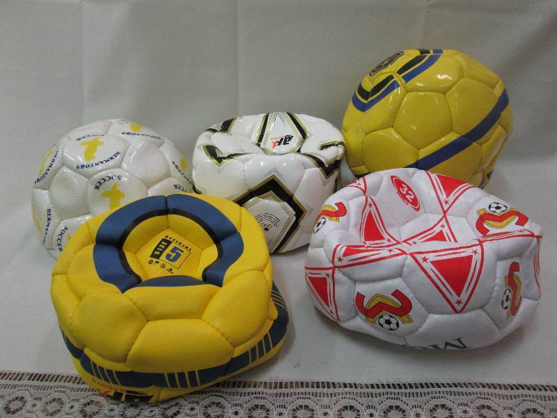 Assorted sports balls colors may va...