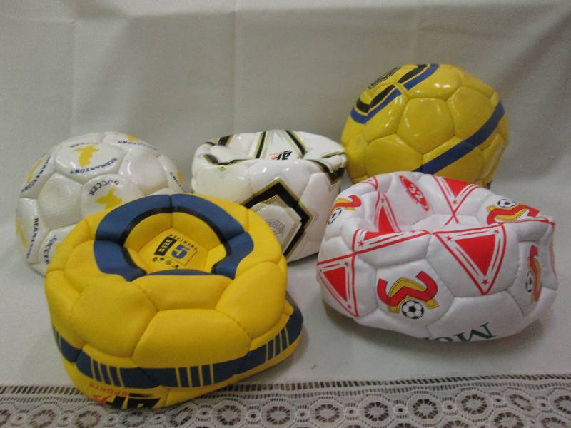 Assorted sports balls colors may va...