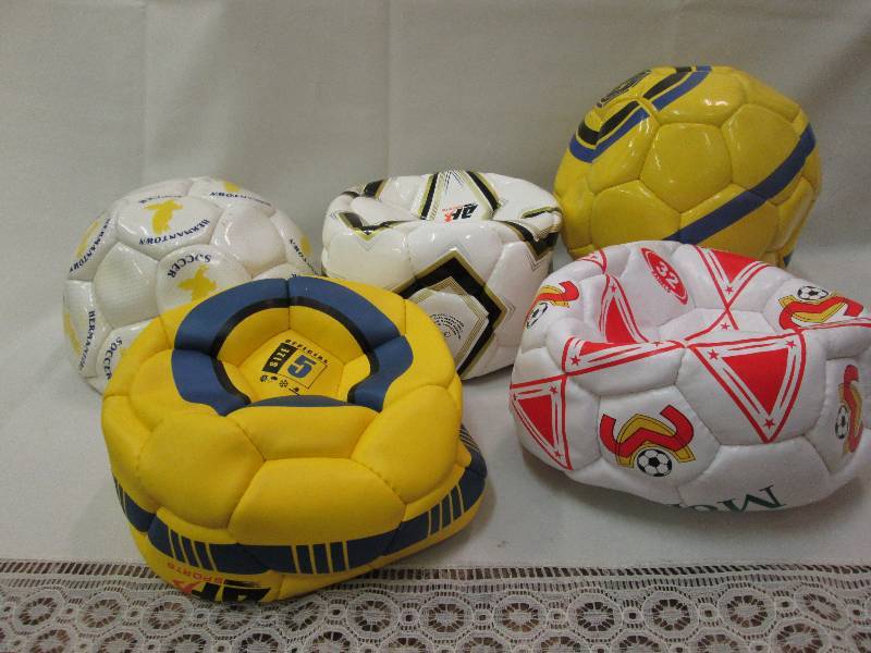 Assorted sports balls colors may va...