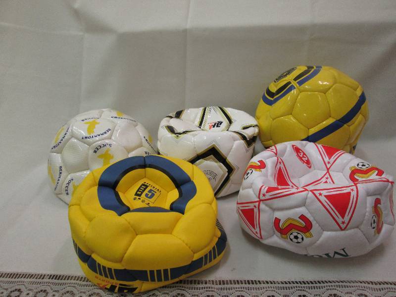 Assorted sports balls colors may va...