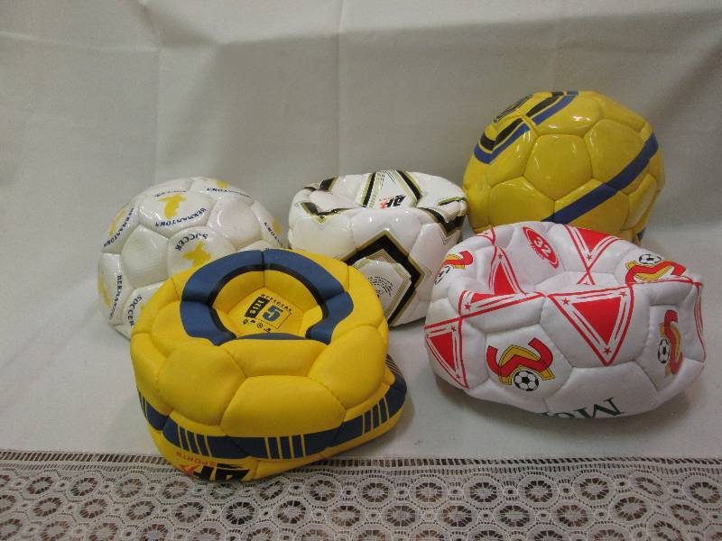 Assorted sports balls colors may va...