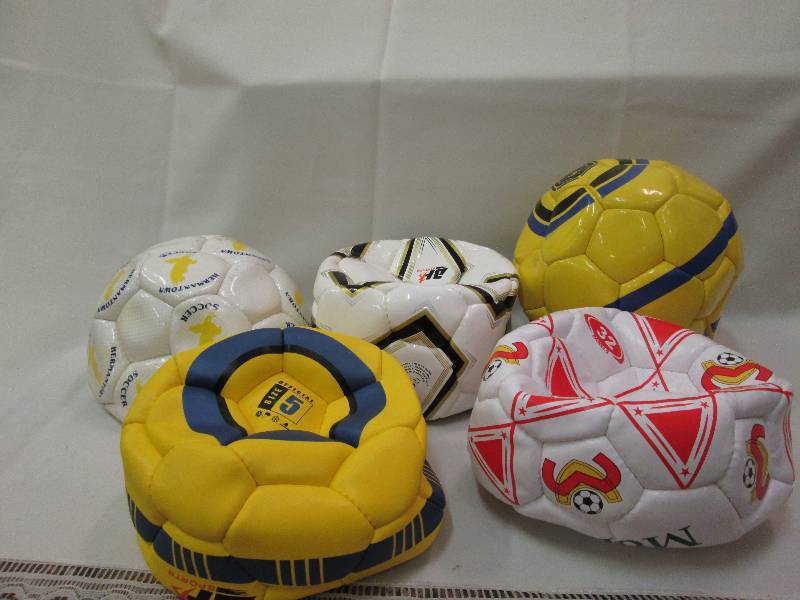 Assorted sports balls colors may va...