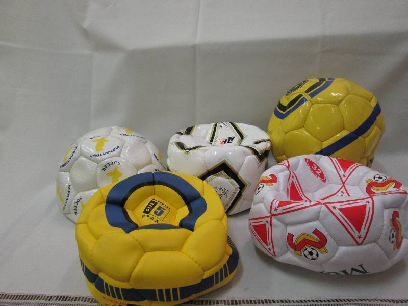 Assorted sports balls colors may va...