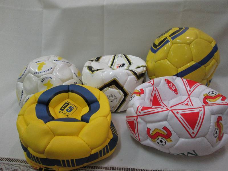 Assorted sports balls colors may va...