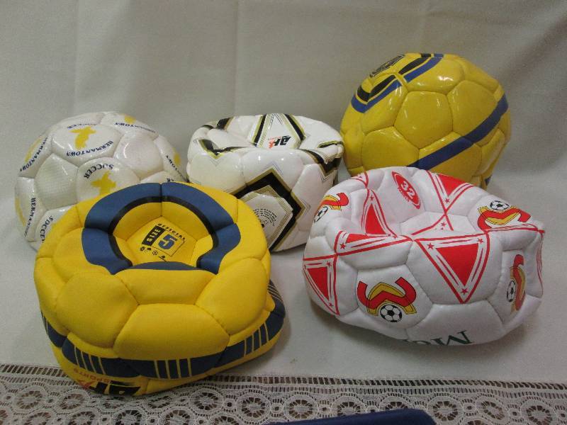Assorted sports balls colors may va...