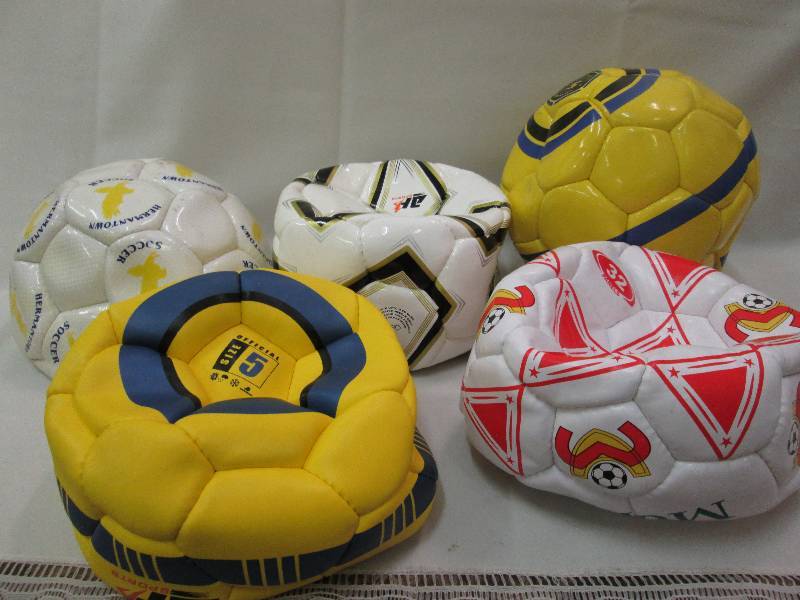Assorted sports balls colors may va...