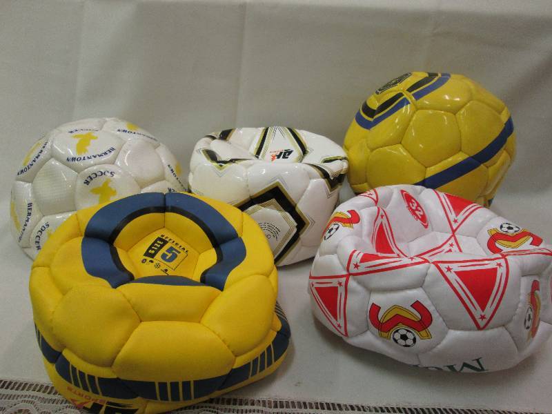 Assorted sports balls colors may va...