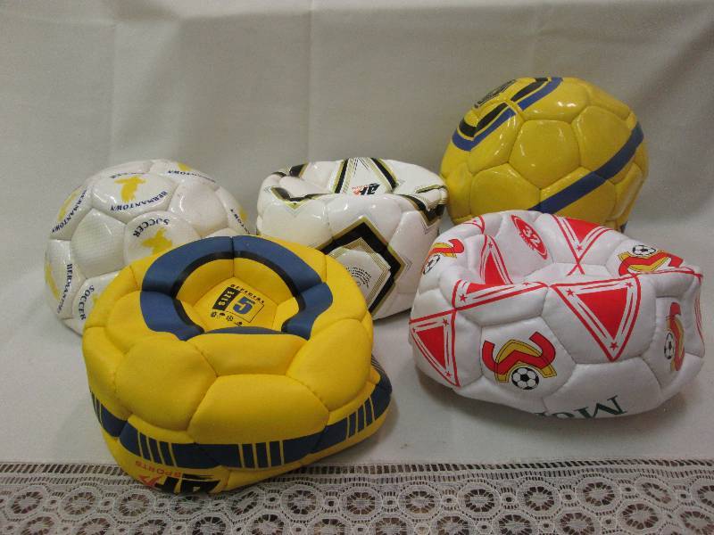 Assorted sports balls colors may va...