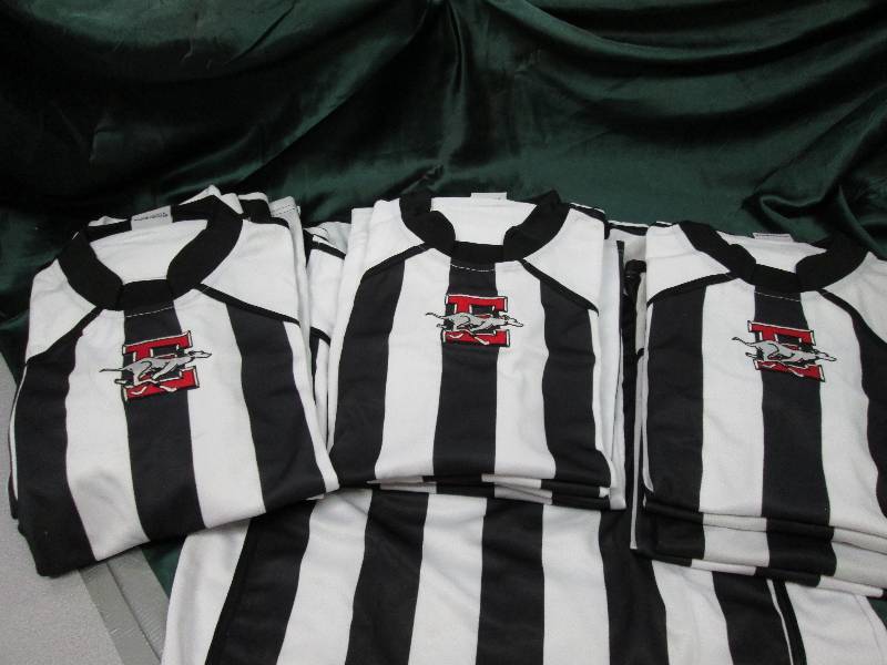 14 Black and white striped shirts a...