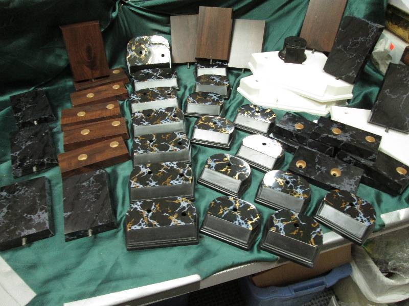 Misc trophy bases and other pieces ...
