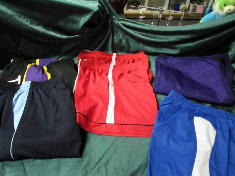 1 pair black yellow and purple pant...