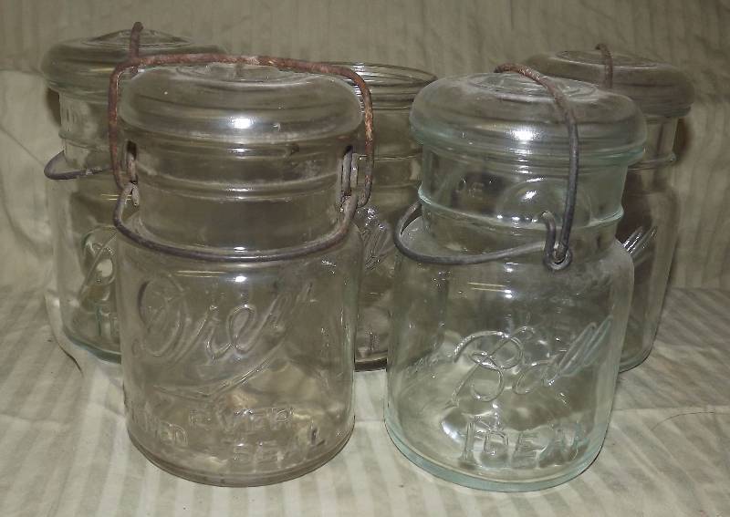 Vintage Canning Glass Jar Lot