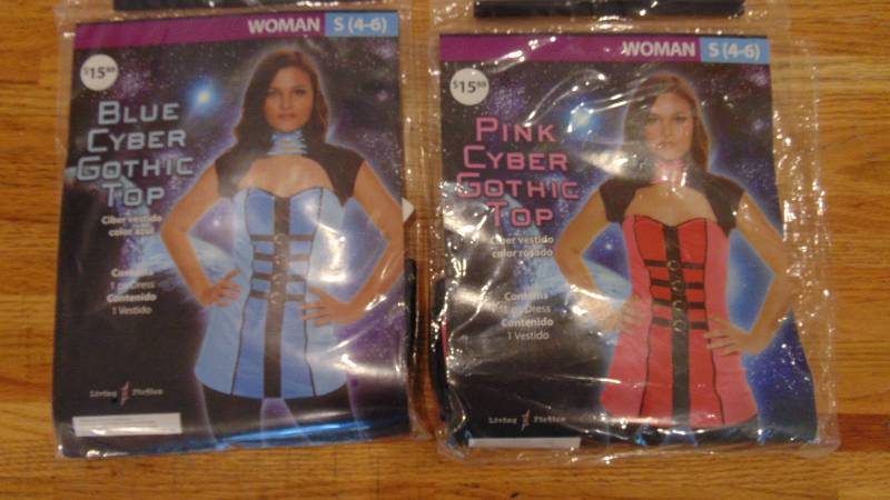 2 New Cyber Gothic Top Size Adult Small