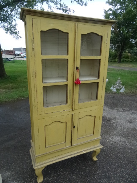 Vintage 4 door cabinet.