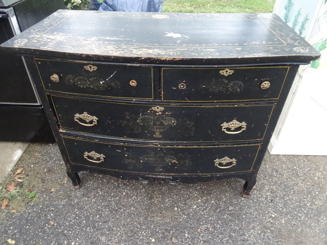 Wood dresser.
