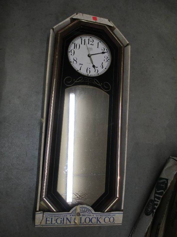 New in package vintage Elgin Clock,...