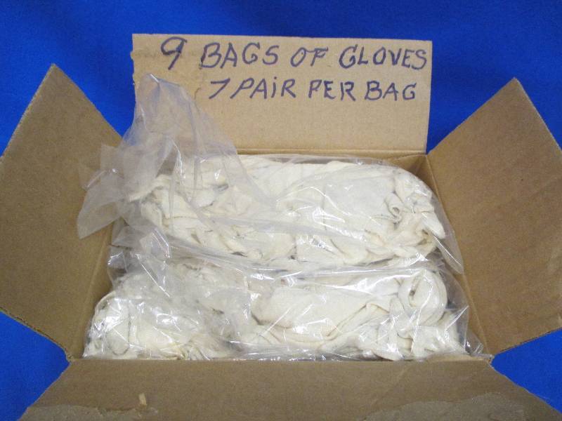 Lot of work gloves...