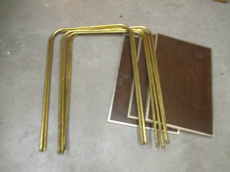 Set of folding TV trays...