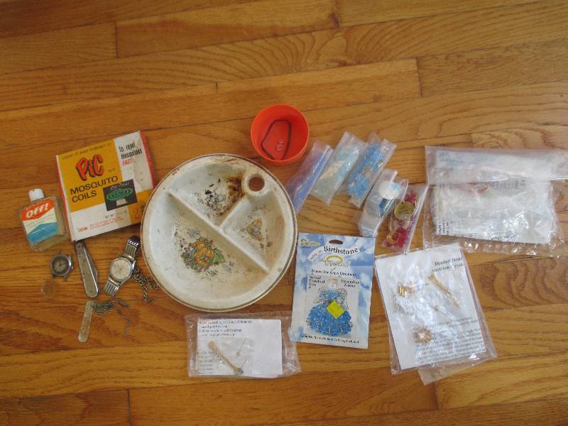 Vintage bowl, watches and other ite...