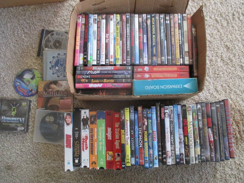 Large lot of assorted DVD movies, s...