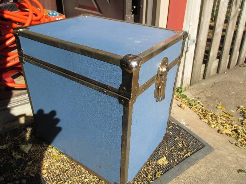 Blue colored trunk...