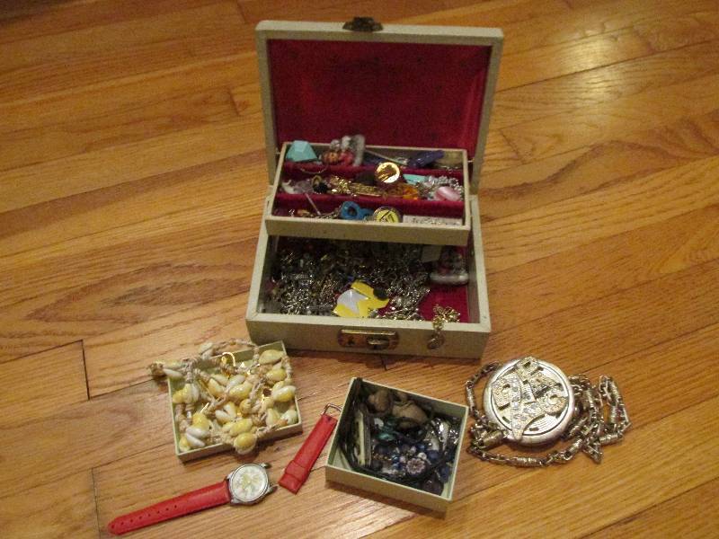 Jewelry box filled with assorted je...