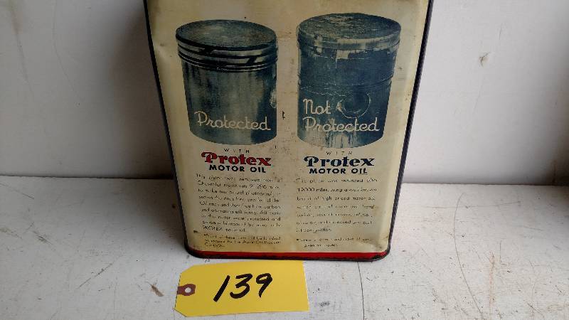 lot 139 image: Protex 2 Gallon Oil Can...