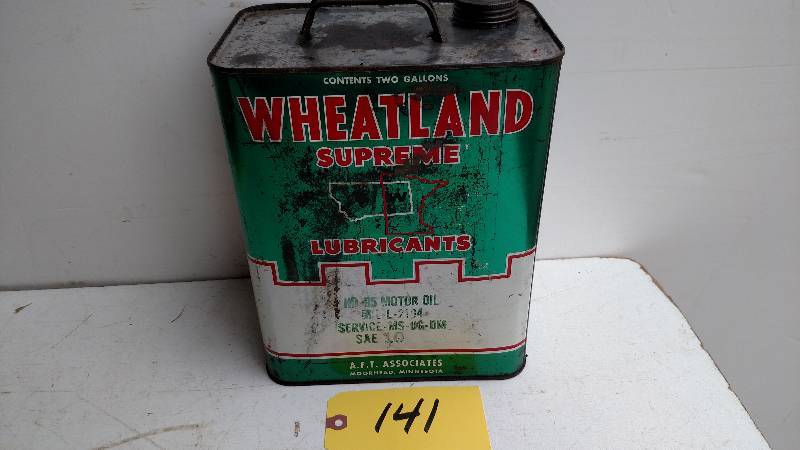 lot 141 image: Wheatland Supreme 2 Gallon Oil Can...