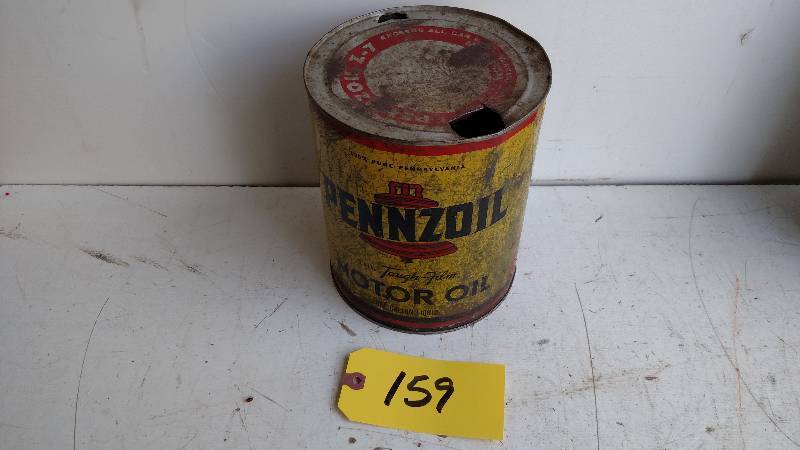 lot 159 image: Pennzoil 1 Gallon Oil Can...