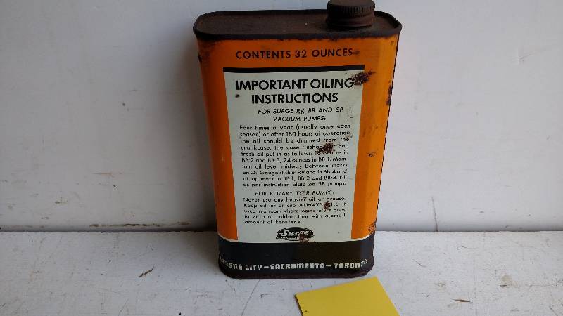 lot 172 image: Surge Special Vacuum Pump Oil 1 Qua...