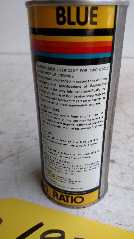 lot 197 image: Bombardier Snowmobile Oil 1 Quart C...
