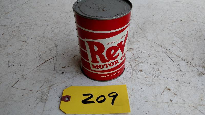 lot 209 image: REV  Motor Oil 1 Quart Can...