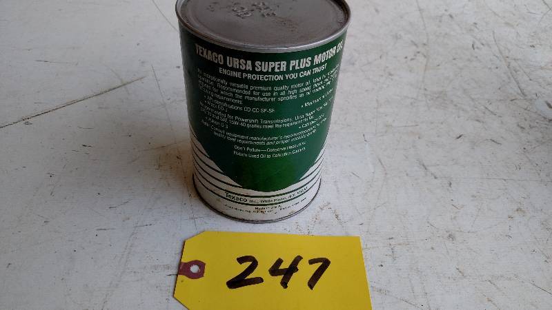 lot 247 image: Texaco Ursa Super Plus Motor Oil 1 ...