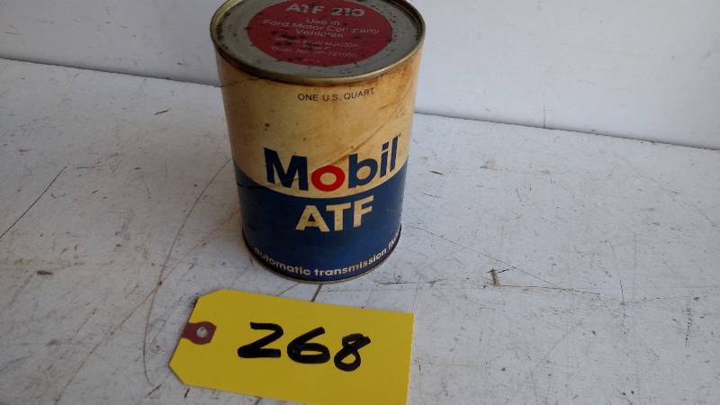 lot 268 image: Mobil Pegasus ATF 1 Quart Can...
