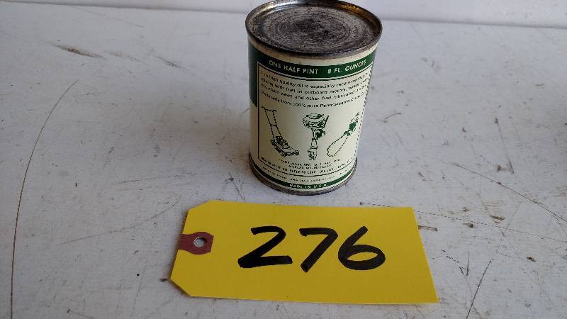 lot 276 image: Quaker State Duplex Outboard Oil 8 ...