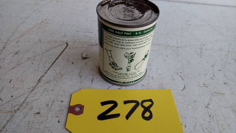 lot 278 image: Quaker State Duplex Outboard Oil 8 ...