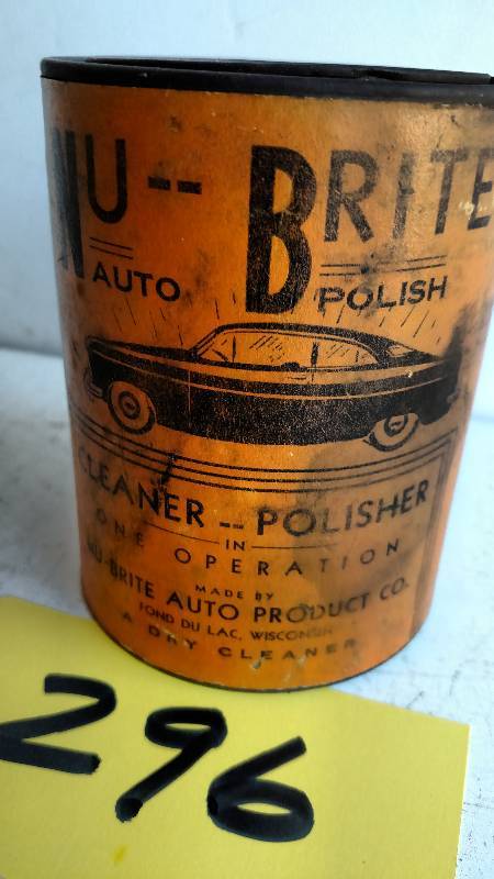 lot 296 image: Nu-Brite Auto Polish Can...