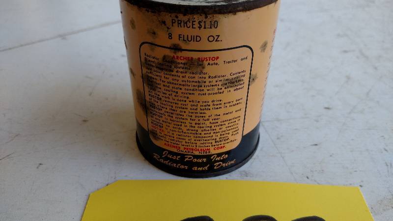 lot 299 image: Archer Rustop 8 oz. Can...
