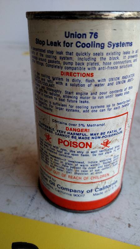 lot 300 image: Union 76 Stop Leak 12 oz. Can...