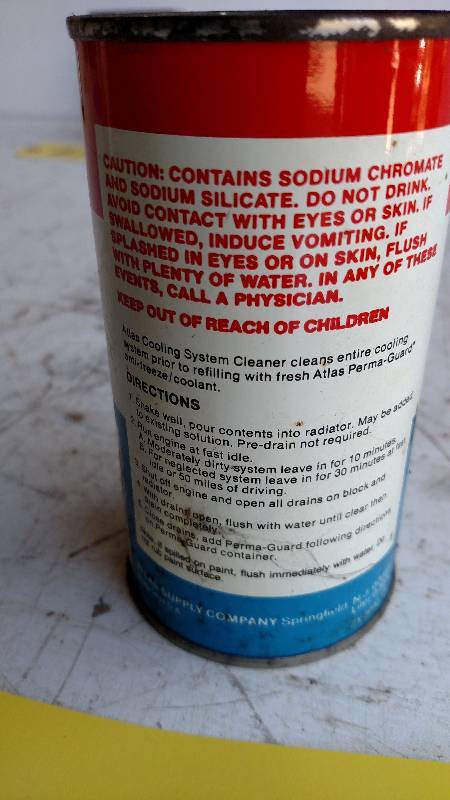 lot 302 image: Atlas Cooling System Cleaner 12 oz....