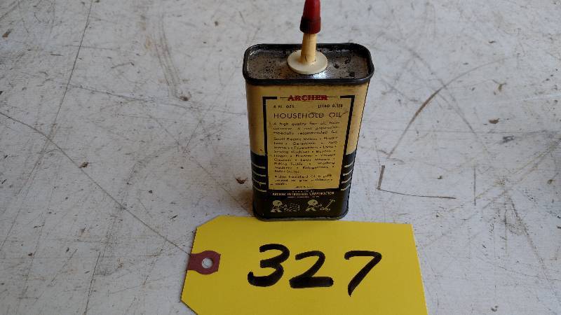 lot 327 image: Archer Household Oil 4 oz. Can...