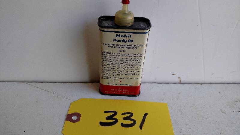 lot 331 image: Mobil Pegasus Handy Oil 4 oz. Can...