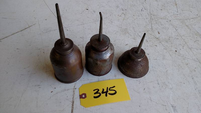 lot 345 image: (3) Oil Cans...