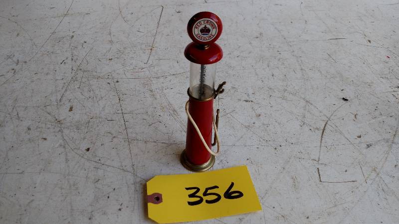 lot 356 image: Red Crown Gasoline Visible Gas Pump...