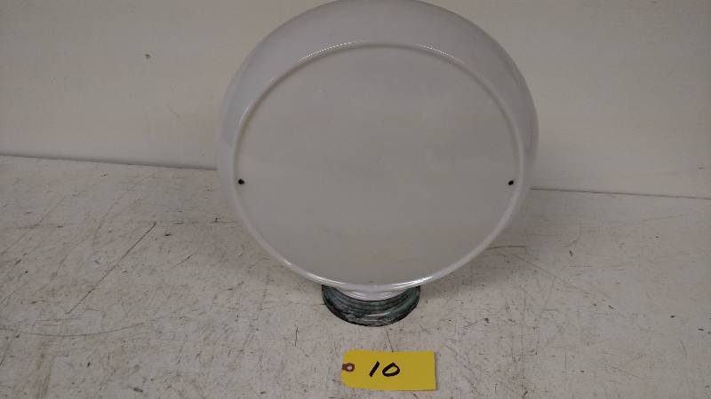 lot 10 image: Original Gas Pump Glass Globe with ...